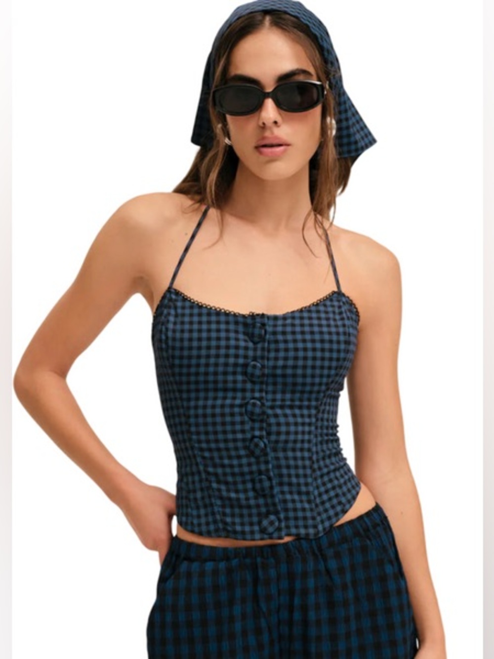 NWT! For Love & Lemons Blue River Top